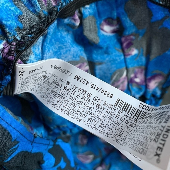 Zara Draped Print Mini Dress - Picture 10 of 12